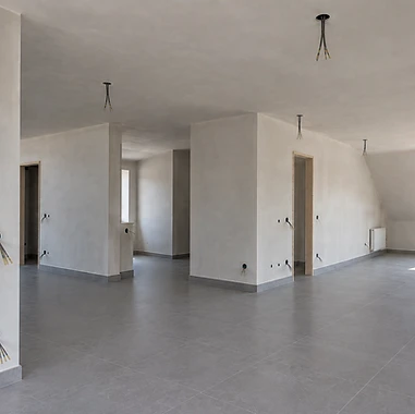 Gyproc en plamuurwerk in een interieur